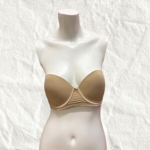 Aerie Nude Tan Strapless Bra 32DD
